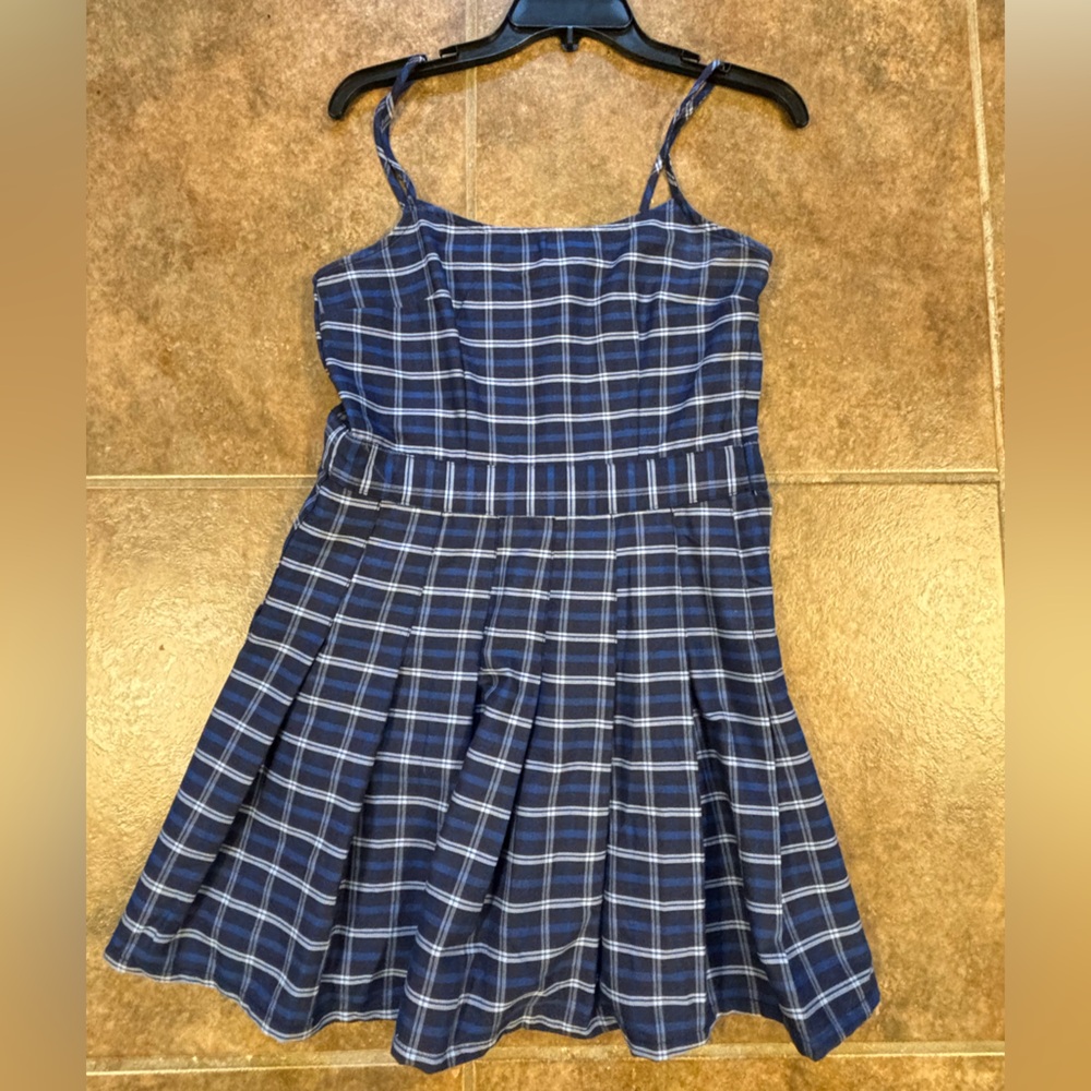 H&M Plaid Pleated Dress